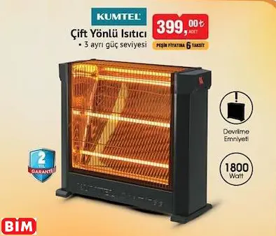 KUMTEL ÇİFT YÖNLÜ ISITICI KUMTEL ÇİFT YÖNLÜ ISITICI